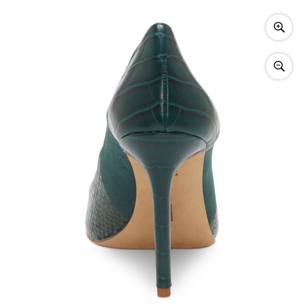 Inc Green Snake Print Translucent Panels Pumps Sh… - image 4